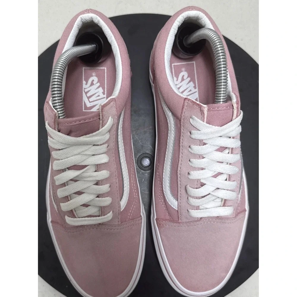 Vans Old Skool Pink Suede Canvas Low Top Mens 9 Womens 10.5 VN0A5JMI2PT